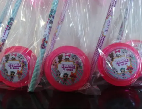 Kit Lembrancinha Ioio + Lápis Diversos Temas Personalizados