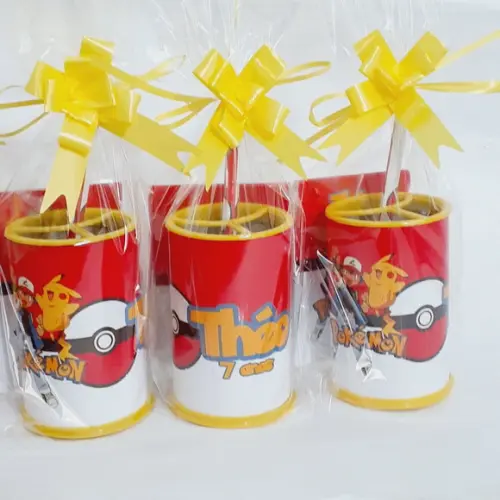Porta Lápis + 1 Lapis Pokemon Personalizado