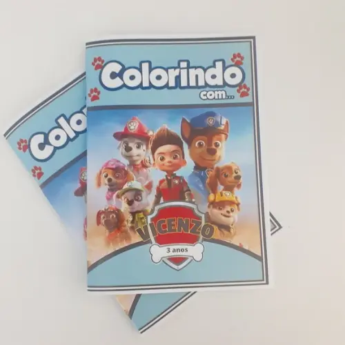 Revista de Colorir Personalizada Lembrancinhas Escolar
