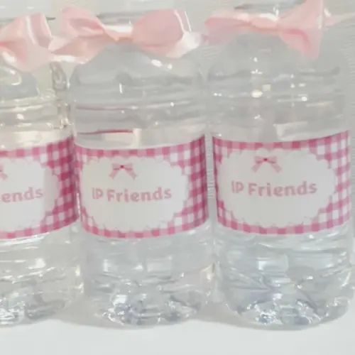 20 Garrafinhas de Agua com Rotulo Personalizado