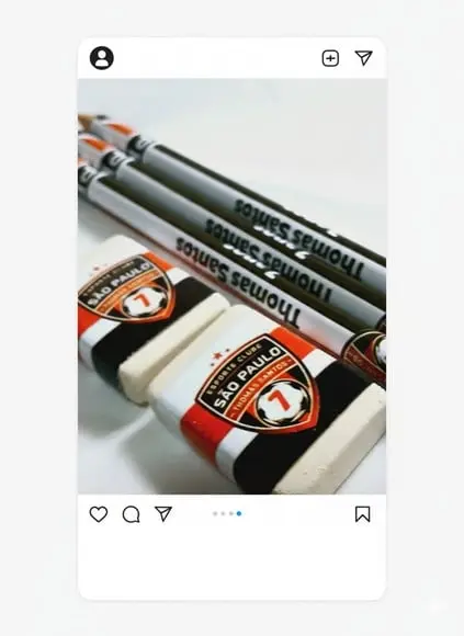 30 Kit Escolar 1 Lapis + 1 Borracha Personalizado