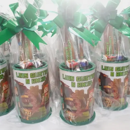 30 Kit Escolar Lapis +borracha + Regua (tema Pizza)