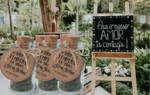 50 Garrafinhas para Tempero do Amor - Lembrancinhas