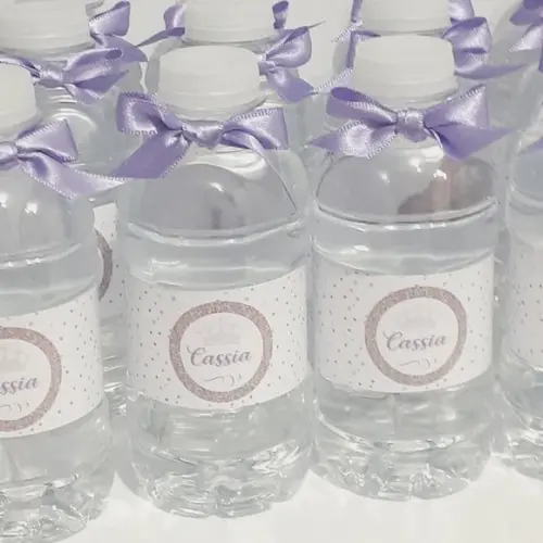 60 Garrafinhas de Água Mineral Personalizada