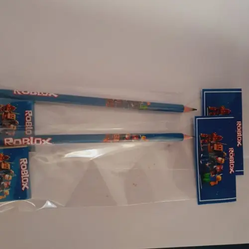 Kit Escolar 3 Lapis + 2 Borrachas Roblox