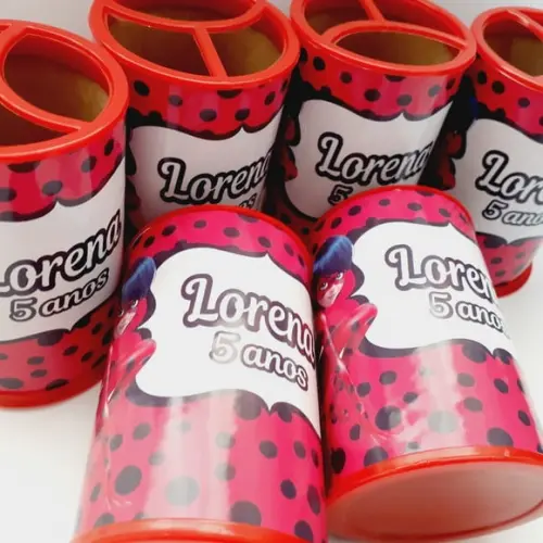 Porta Lápis Colorido + Revistinha de Colorir Personalizado