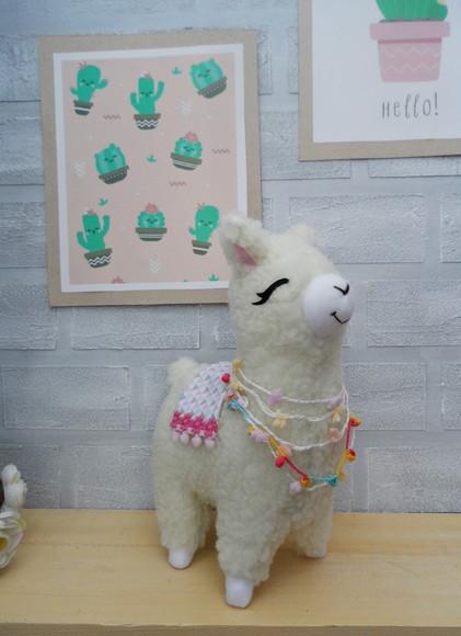 Lhama em Carapinha para Decoração