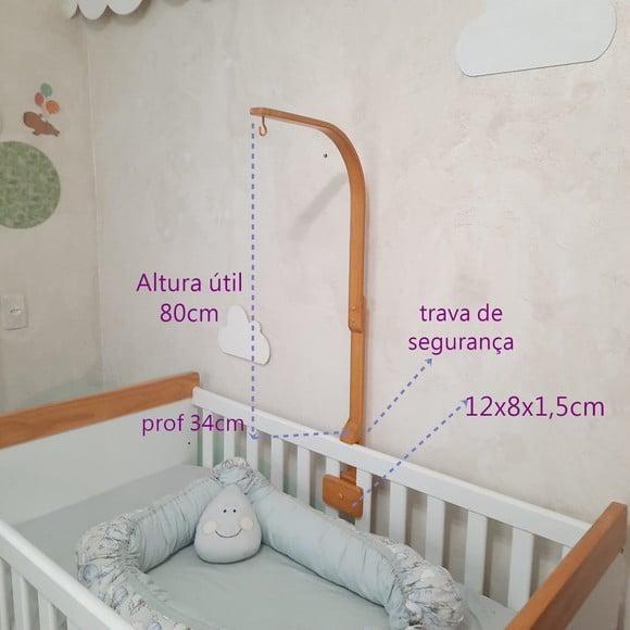 Suporte + x para Móbiles em Berços com Grades