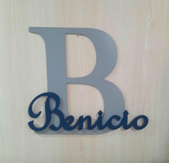 Letra com Nome de Parede