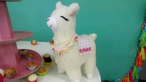 Lhama + Cacto Decoração
