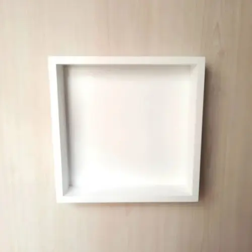 Nicho 35x35x6 Quadrado Branco Porta Maternidade
