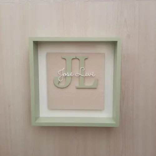 Nicho com Letra e Nome Porta Maternidade