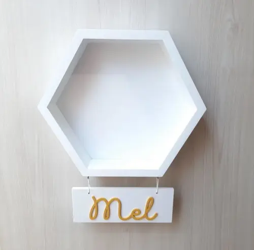 Nicho Hexagonal Porta Maternidade Colméia