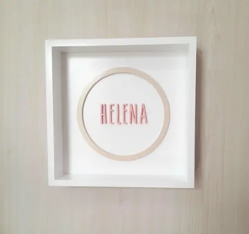 Nicho para Amigurumi Porta Maternidade com Nome