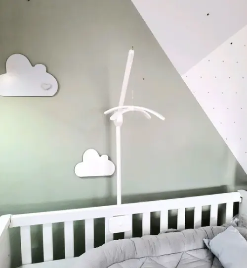 Suporte + x para Berço de Bebê