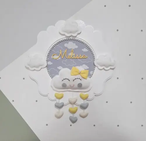 Enfeite de Porta Maternidade Chuvinha