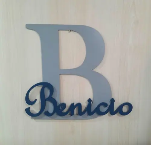 Letra com Nome de Parede