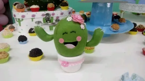 Lhama + Cacto Decoração
