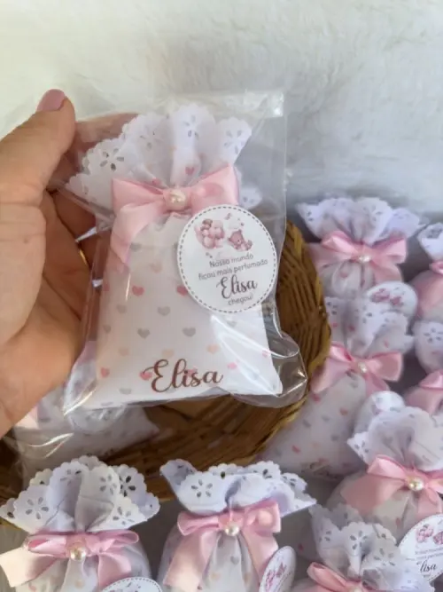 Lembrancinhas Sachês Perfumados Chá de bebê  Nascimento