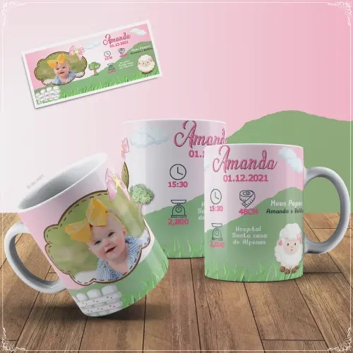Caneca Porcelana Nascimento