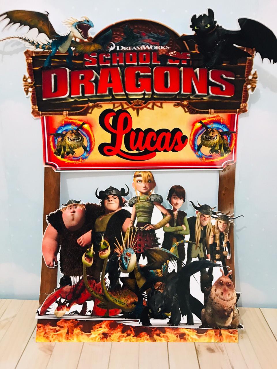 Topo de bolo como treinar seu dragão