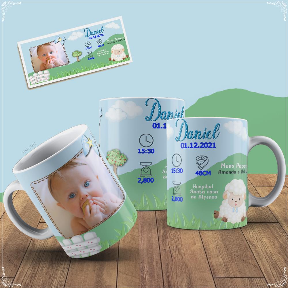 Caneca Porcelana Nascimento