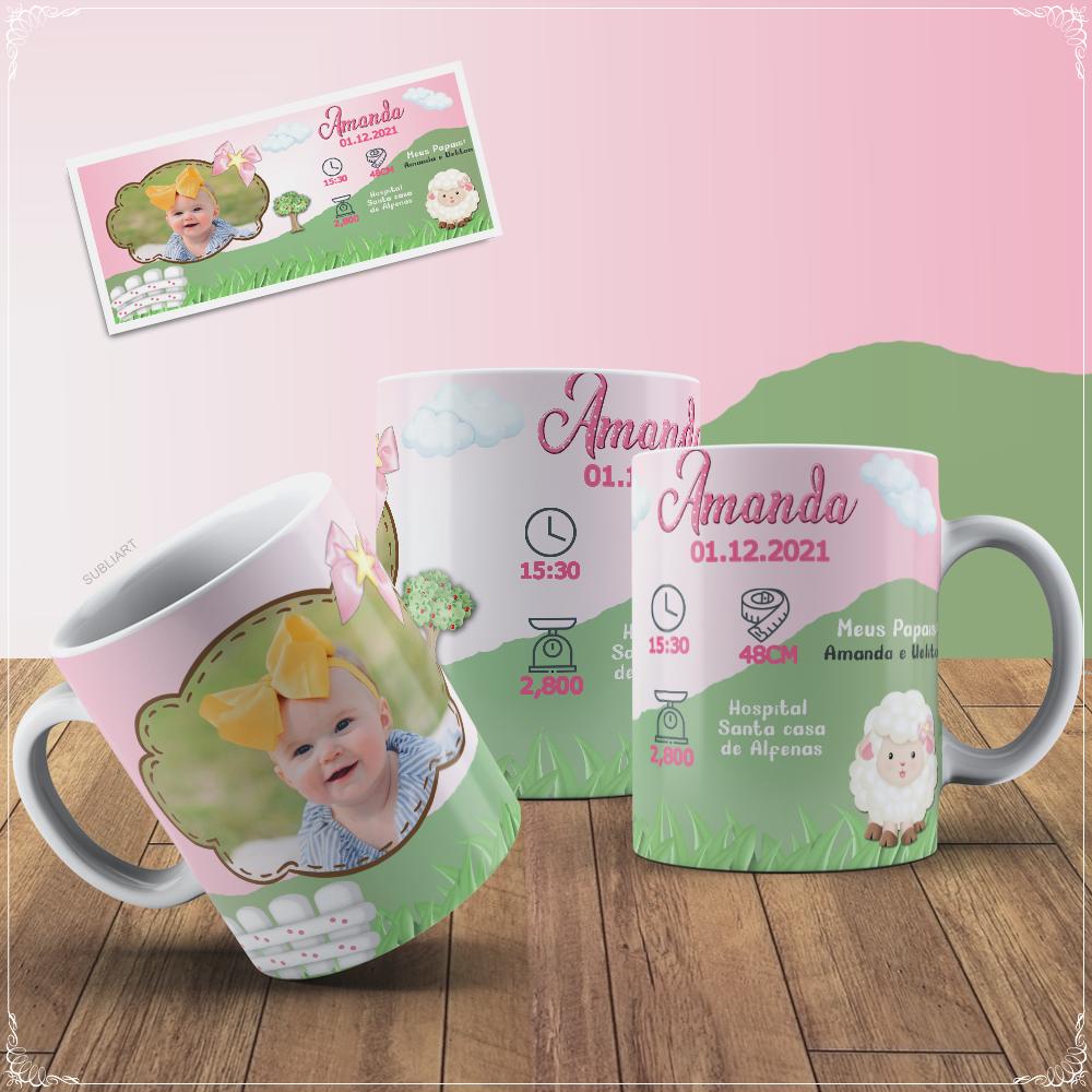 Caneca Porcelana Nascimento