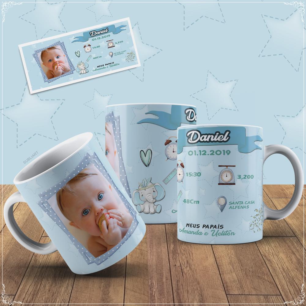 Caneca Porcelana Nascimento