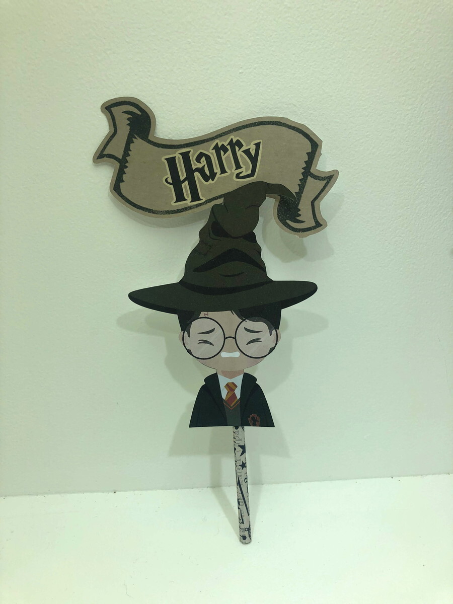 Topo de Bolo Harry Potter