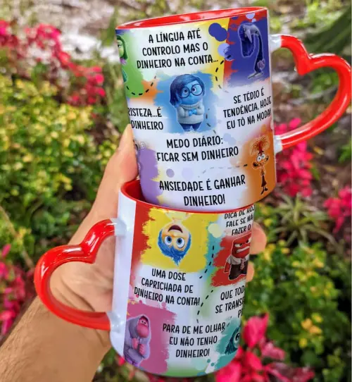 Caneca de Porcelana Personalizada Divertidamente