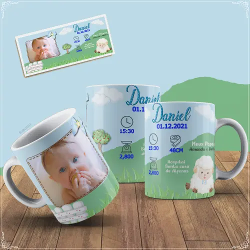 Caneca Porcelana Nascimento