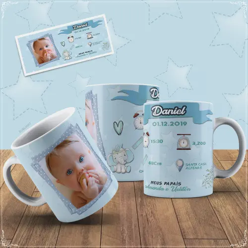 Caneca Porcelana Nascimento