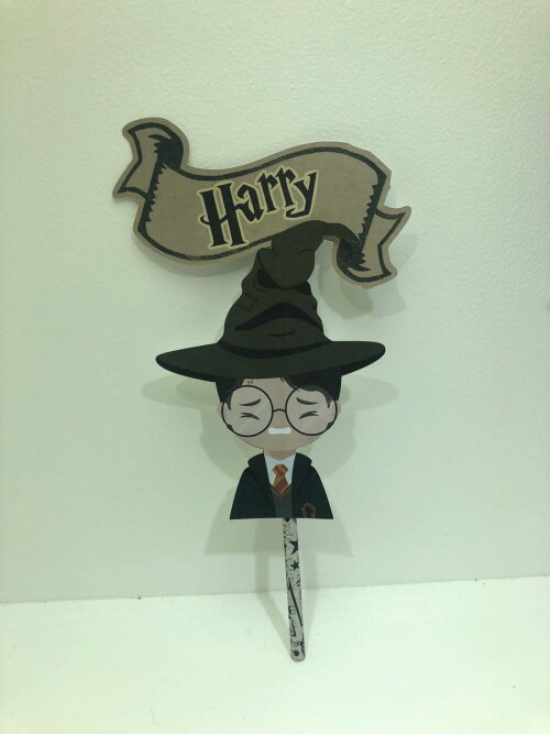 Topo de Bolo Harry Potter