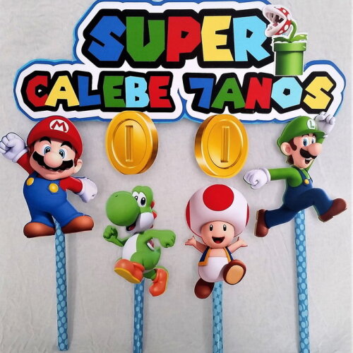 Topo de Bolo Super Mario Bross