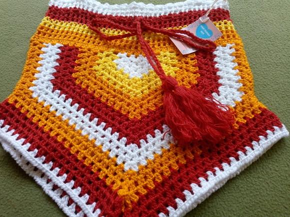 Short Blogueira de Crochê
