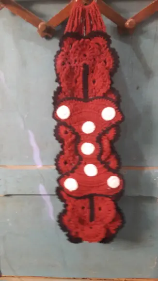 Jogo de Banheiro Minnie Rendado.