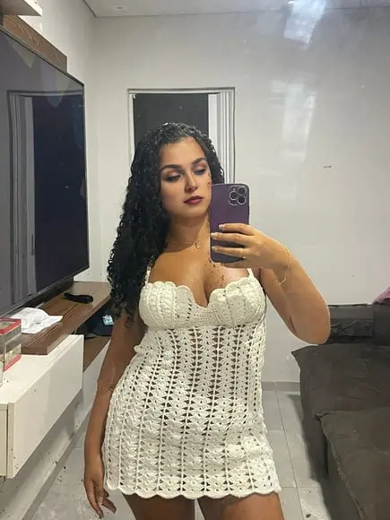 Vestido de Crochê Adulto Estilo Sereia