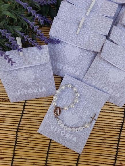 10 Mini Tercinhos Personalizados com Inicial