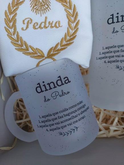 Caixa Padrinhos com Caneca de Vidro