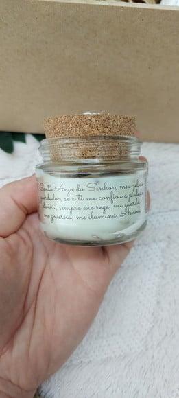 Caixa Padrinhos com Toalha, Vela, Terço e Imagem