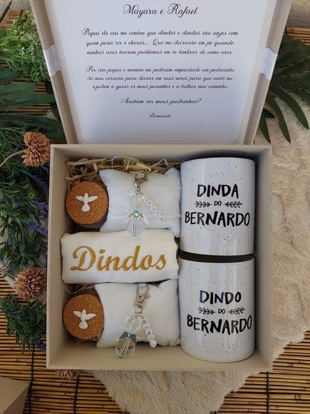 Caixa Padrinhos de Batismo + Troca Caixa 20x30
