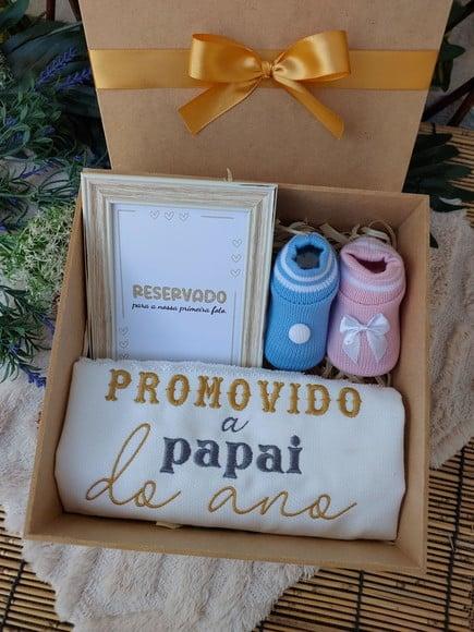 Caixa Presente Papai Revelação Gravidez