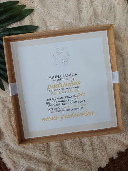 Caixa Promo Casal de Padrinhos de Batismo (sem Personalizar)