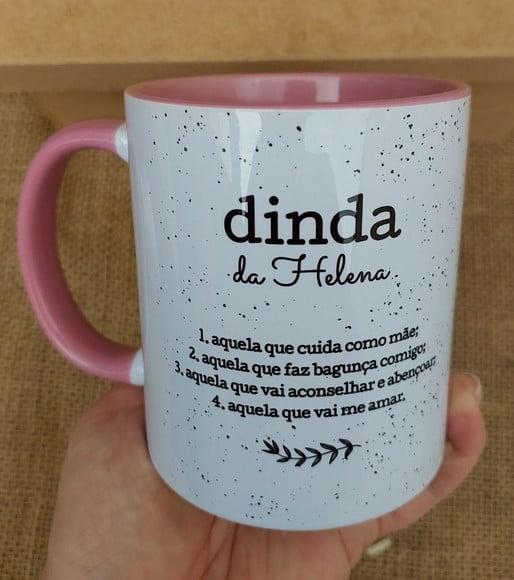 Caneca com Caixa Dinda com Alça e Interno Colorido