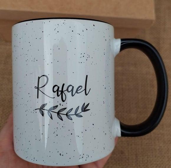 Caneca com Caixa Dindo com Alça e Interno Colorido