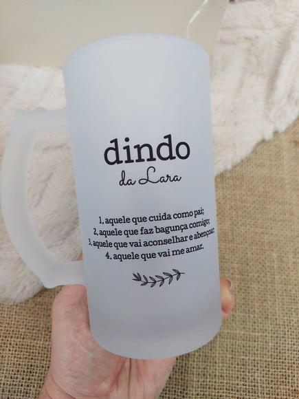 Caneca de Chopp para Padrinhos de Batismo Unitário