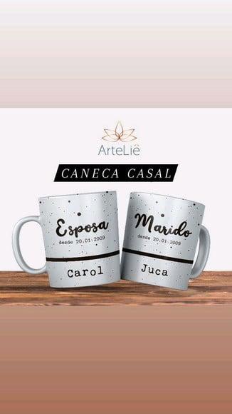 Caneca Dia dos Namorados Casados desde
