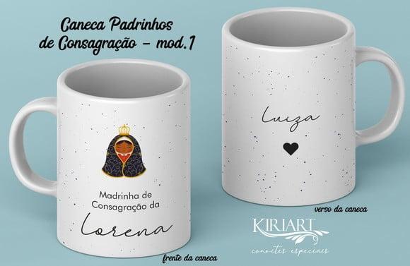 Caneca Madrinha ou Padrinho de Consagração
