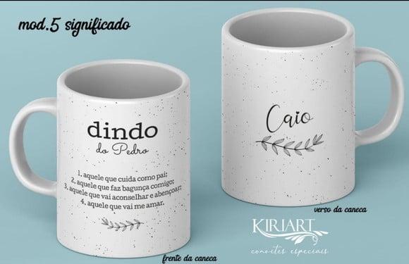 Caneca para Padrinhos de Batismo (unitário)