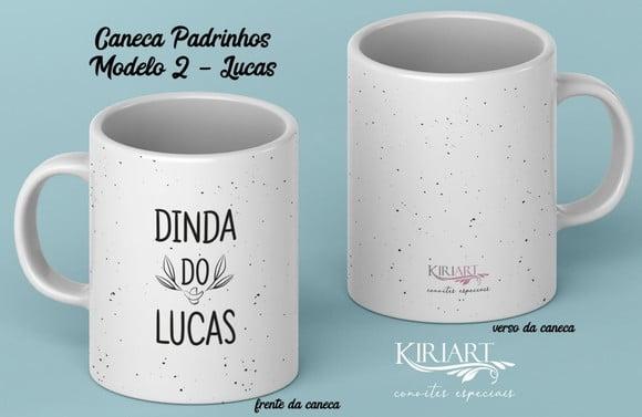 Caneca para Padrinhos de Batismo Unitário